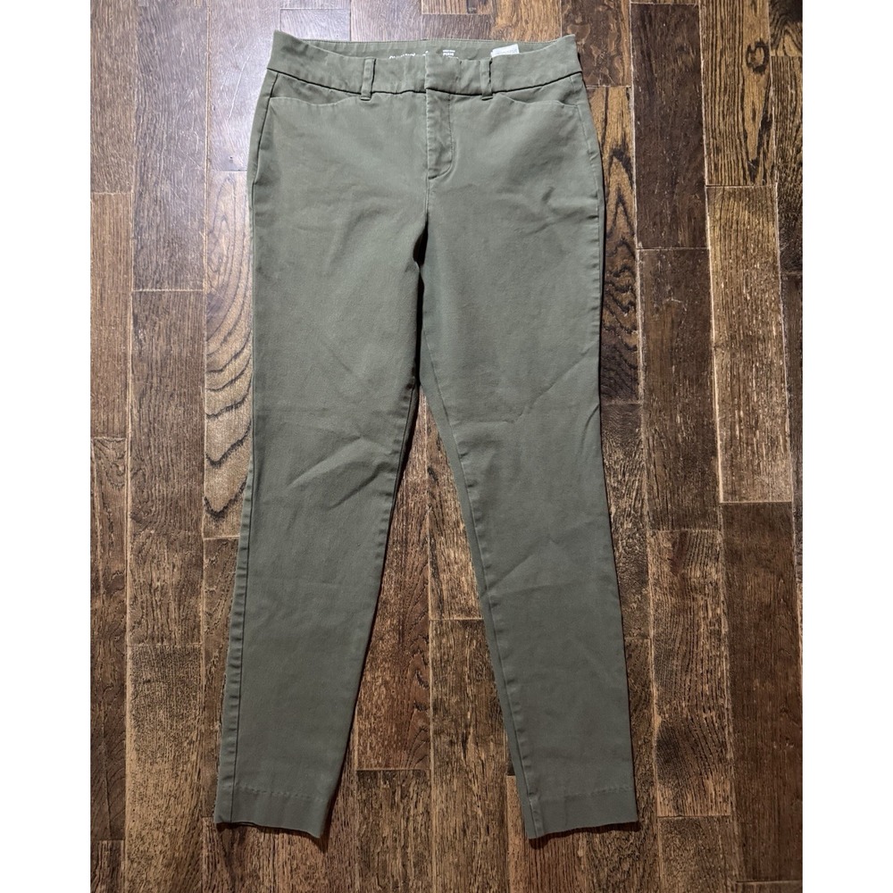 Old Navy Pants Womens 4P High-Rise Pixie Green Ankle Secret-Smooth Pockets